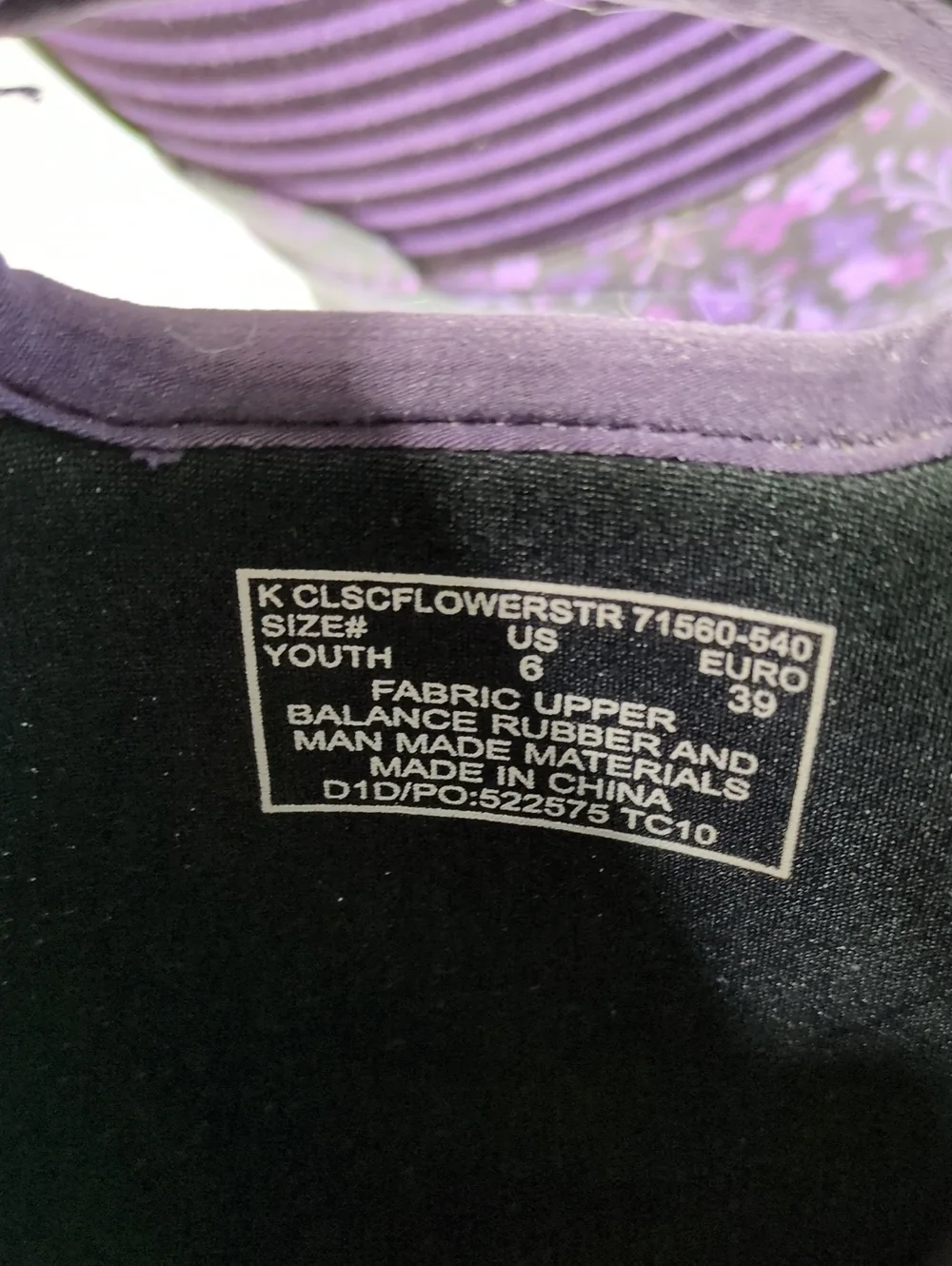 Bogs Waterproof Winter Rain Boots Purple Floral Striped Youth 6 / EUR 39